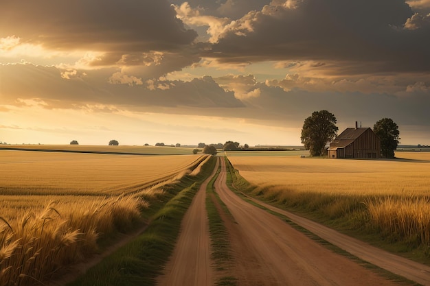 Strade di terra e sogni di grano Una sinfonia rurale