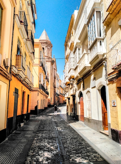 strade strette nel barrio de la vina cadiz