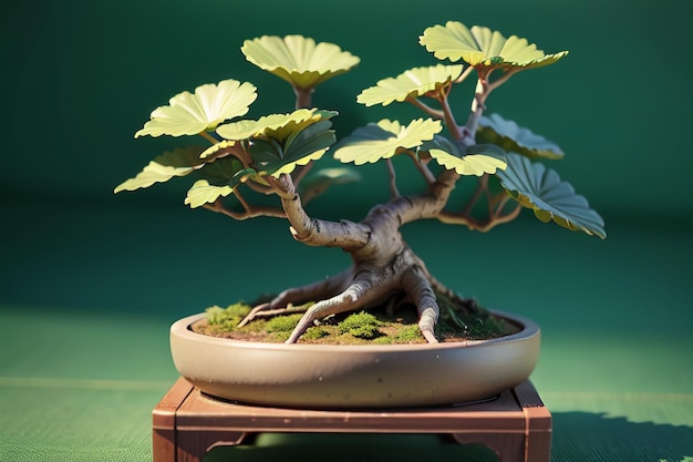 Strane bellissime piante ornamentali bonsai in vaso decorazione interna elegante atmosfera di vita