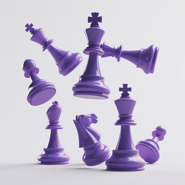 Strategia di scacchi gioco da tavolo album fotografico visivo pieno di momenti intensi e seri