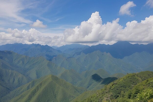 Strati di montagne nelle Filippine