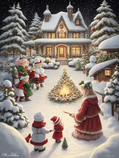 Stravaganti confezioni regalo di pupazzi di neve del Paese delle Meraviglie di Natale e delizie festive