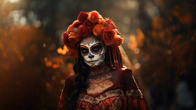 Strega messicana per Dia de Muertos