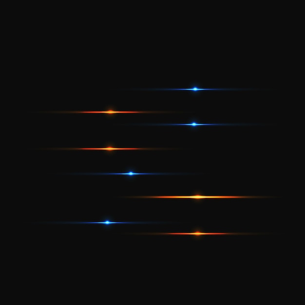 Strisce di luce scintillante
