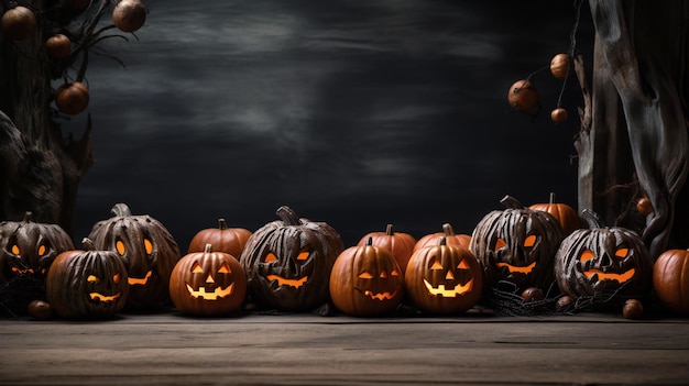 Striscione di Halloween con un'area per il tuo testo