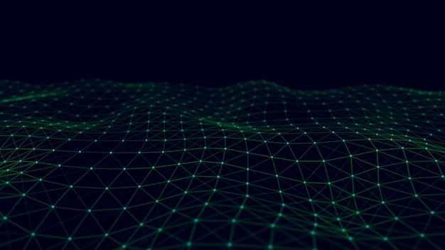 structural connection of information data transfer in network connection abstract data background 3d rendering