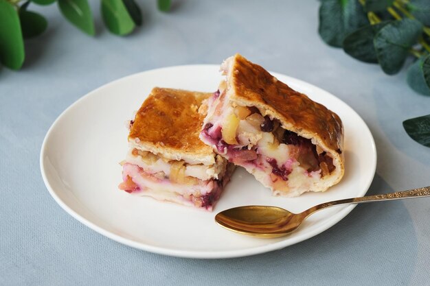 Strudel di mele e ribes