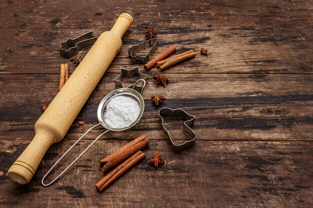 Strumenti di cottura di Natale per biscotti