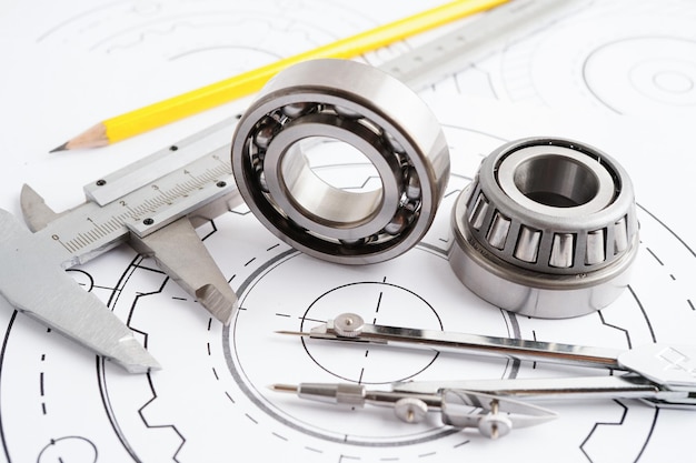 Strumenti di ingegneria e di precisione a sfera metallica bering meccanici industriali