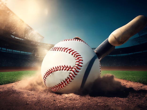 Strumento di baseball e logo del baseball