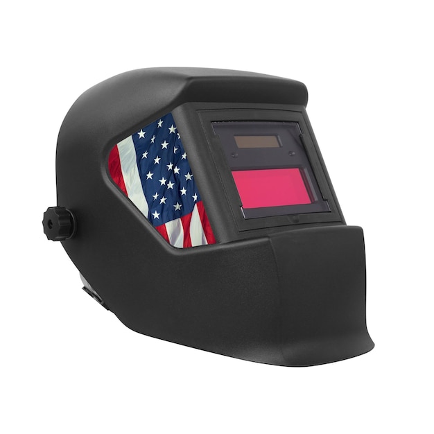 Strumento industriale USA Flag Mask Saldatrice isolata