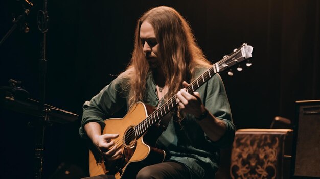 Strumming melodico nell'ombra IA generativa