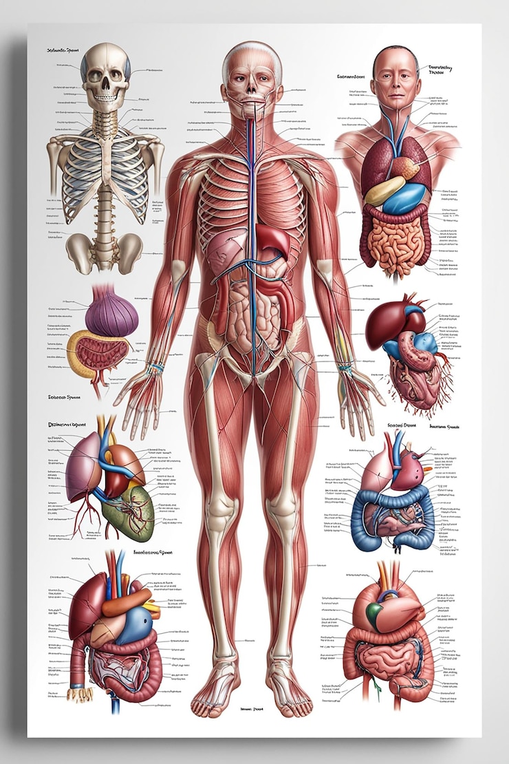 Foto struttura anatomica del corpo umano
