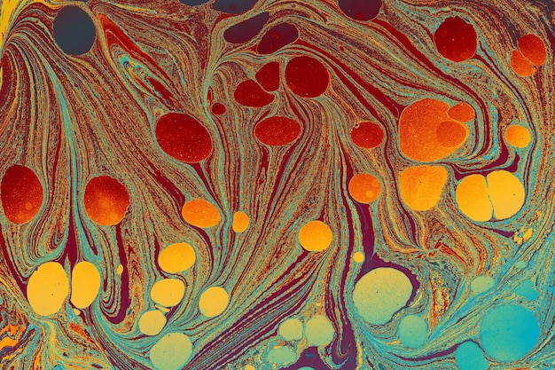 Struttura astratta del motivo in marmo creativo Arte tradizionale della marmorizzazione Ebru