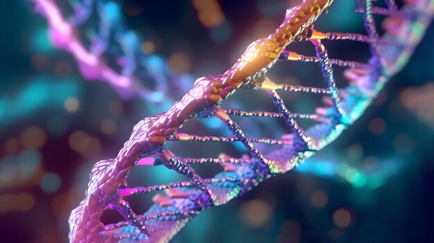 Struttura del DNA Fondo astratto di scienza medica