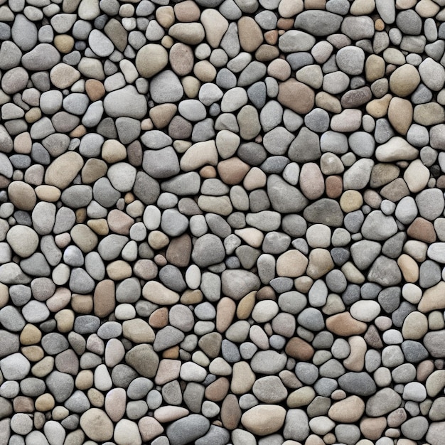 Struttura del muro di pietra Sfondo senza soluzione di continuità con pietre di diverse dimensioni Illustrazione digitale
