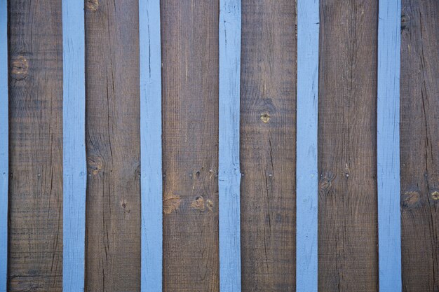 Struttura del pannello blu e marrone di legno per il verticale del fondo