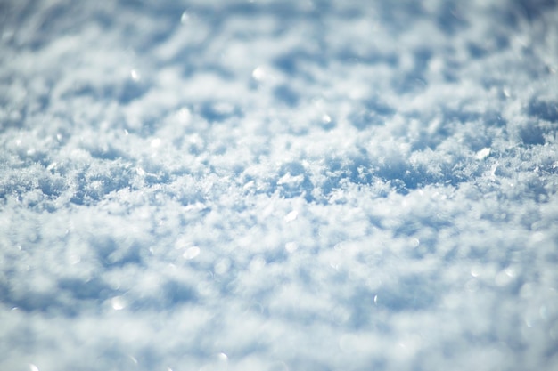 Struttura del terreno innevata