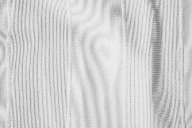Struttura del tessuto dell'abbigliamento della camicia di jersey di abbigliamento sportivo bianco