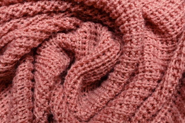 Struttura del tessuto maglione rosa