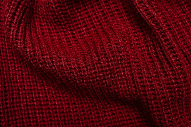 Struttura del tessuto maglione rosso