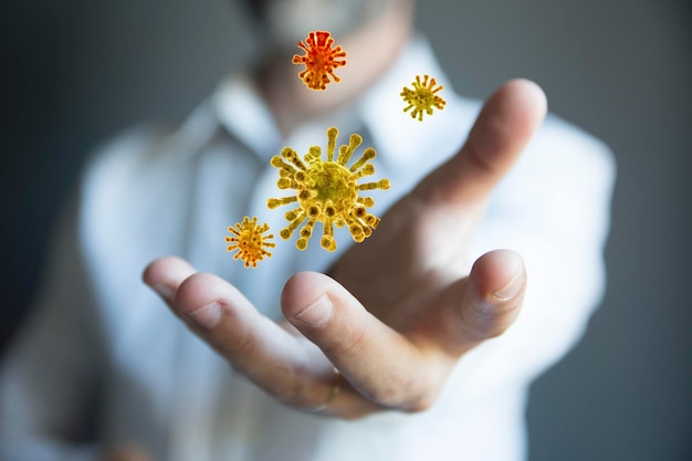 Struttura del virus messaggio covid-19