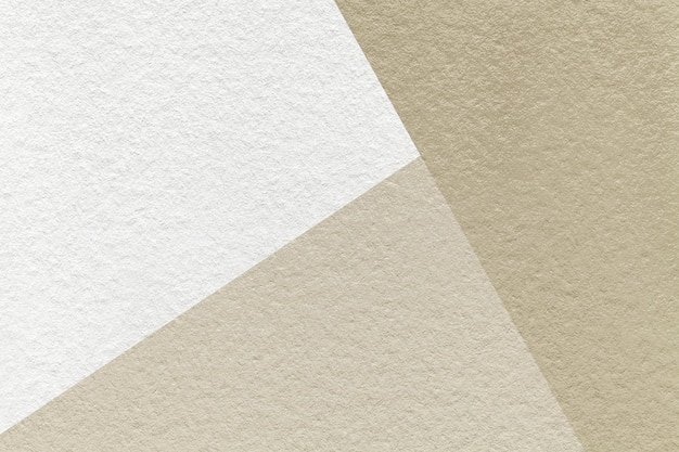 Struttura della macro di sfondo della carta dei colori pastello bianco e beige dell'artigianato Struttura del cartone artigianale marrone vintage