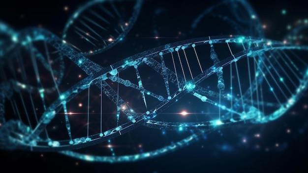 Struttura della molecola del DNA e cyberspazio dei dati di ricerca