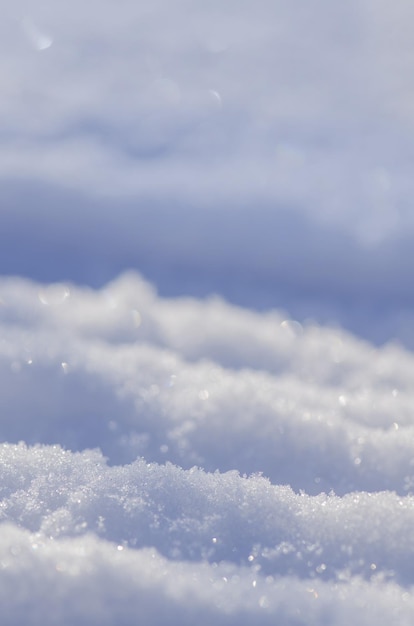 Struttura della neve con prospettiva Fondo di struttura della neve di inverno