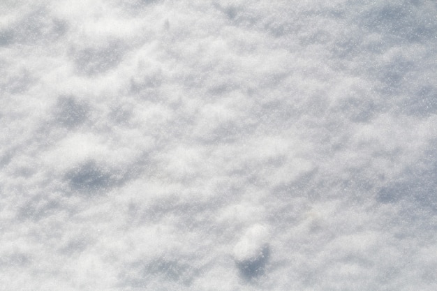 Struttura della neve della neve invernale vista dall'alto del disegno della trama della neve