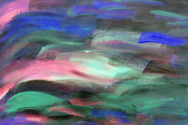 Struttura della pittura a olio acrilica rosa verde blu