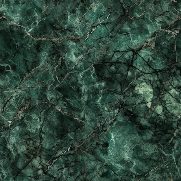 Struttura della superficie in marmo verde caratteristica piastrella in marmo breccia per divisori e pavimento in ceramica Motivo senza giunture generato dall'AI