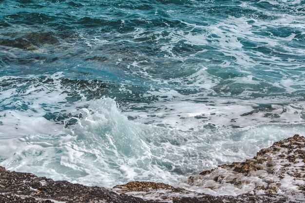 Struttura delle onde d'acqua da vicino