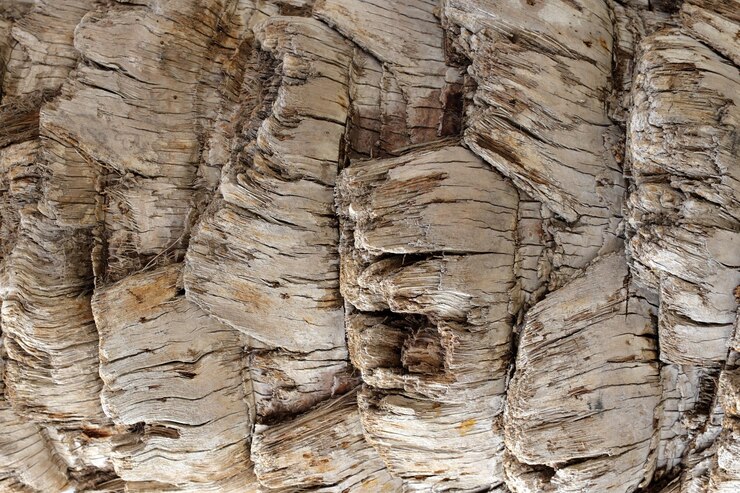 Foto struttura di legno dell'albero tropicale.