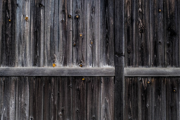 struttura di legno vecchio nero scuro