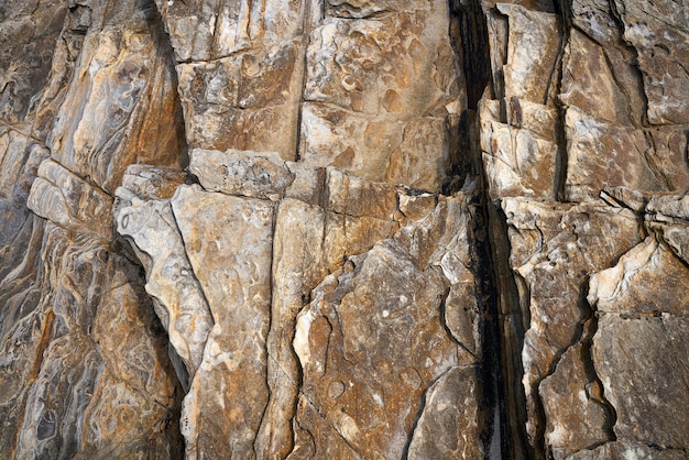 Struttura di pietra ardesia in Playa las catedrales Ribadeo