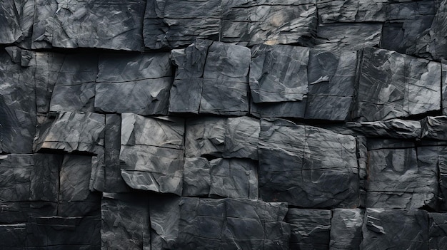 Struttura di pietra concreta nera di arte per sfondo in nero