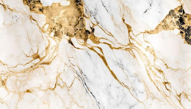 Struttura in marmo bianco e oro naturale per sfondo lussuoso per carta da parati in piastrelle di pelle.