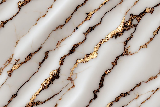Struttura in marmo bianco e oro