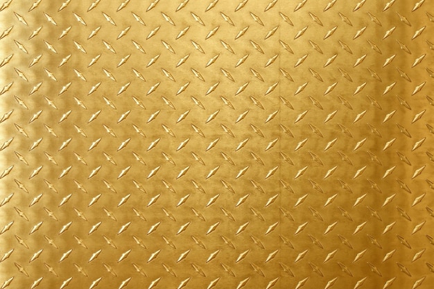 Struttura in ottone con fondo oro goffrato diamante per il design