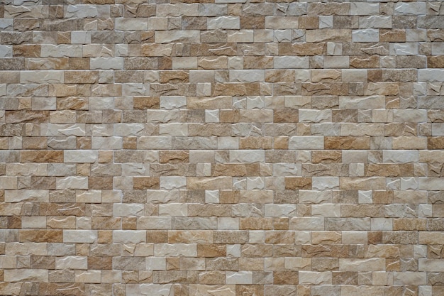 Struttura panoramica del fondo del muro di mattoni marrone largo. Sfondo di design per la casa e l'ufficio