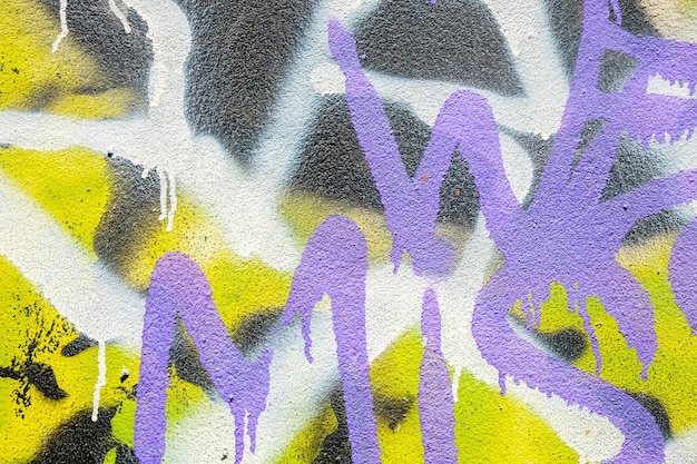 Struttura variopinta dei graffiti sulla parete come priorità bassa