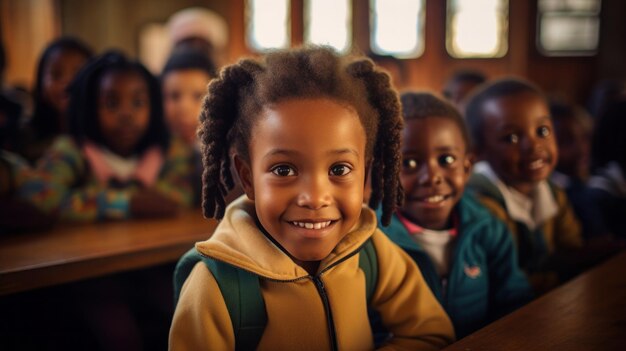 Studenti afroamericani in classe