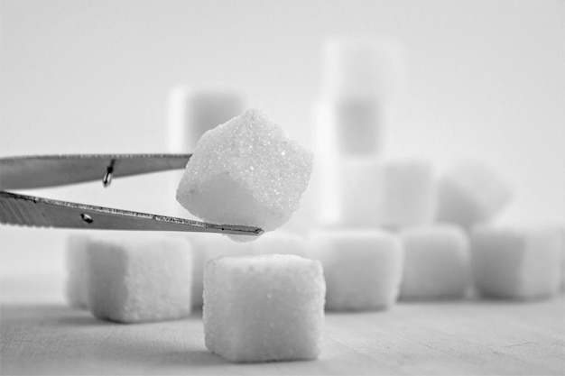 Studio dei cubetti di pinzette da zuccheroIl concetto di competenza scientifica della produzione di zucchero