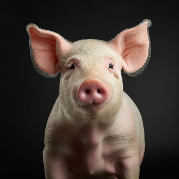 Studio Shot Of Pig Una critica alla cultura dei consumatori nello stile di Bill Gekas