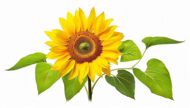 StudioLit Sunflower in vista laterale elevata