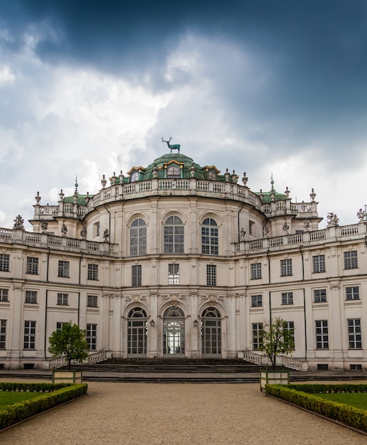 Stupinigi, Italia. Particolare dell'esterno della Palazzina di Stupinigi, Residenza Reale dal 1946.