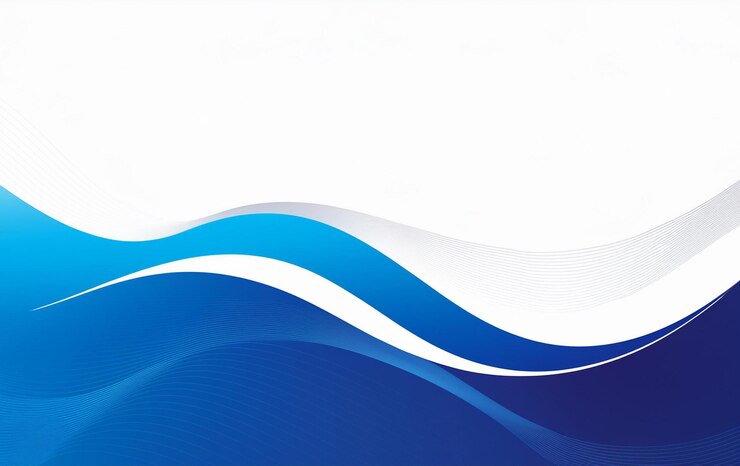 Stylish Blue Wave Background for Business Presentation