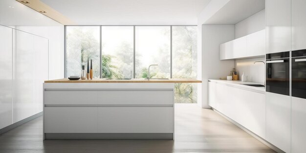 Stylish Kitchen Interior Photography Generata dall'AI