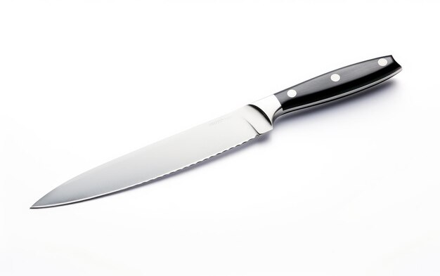 Stylish Stainless Blade su sfondo bianco